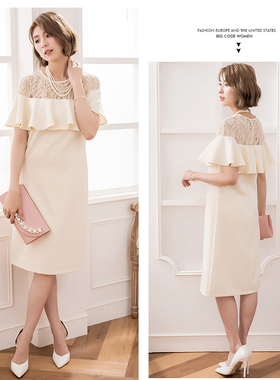 春夏季韩版蕾丝拼接连衣裙子女士秋冬季内搭打底裙小礼服裙88188