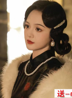 2025新款搭配旗袍珍珠项链女夏季锁骨链50cm中长款叠戴毛衣链1981