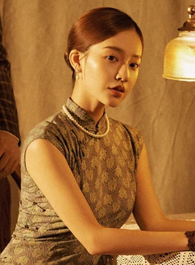 搭配旗袍珍珠项链女士10mm项圈短款颈链锁骨链子写真拍照饰品795