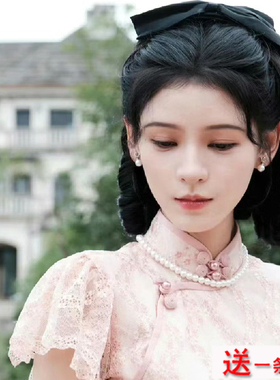 搭配旗袍珍珠项链配饰颈链女士锁骨链民国风摄影拍照饰品链子161