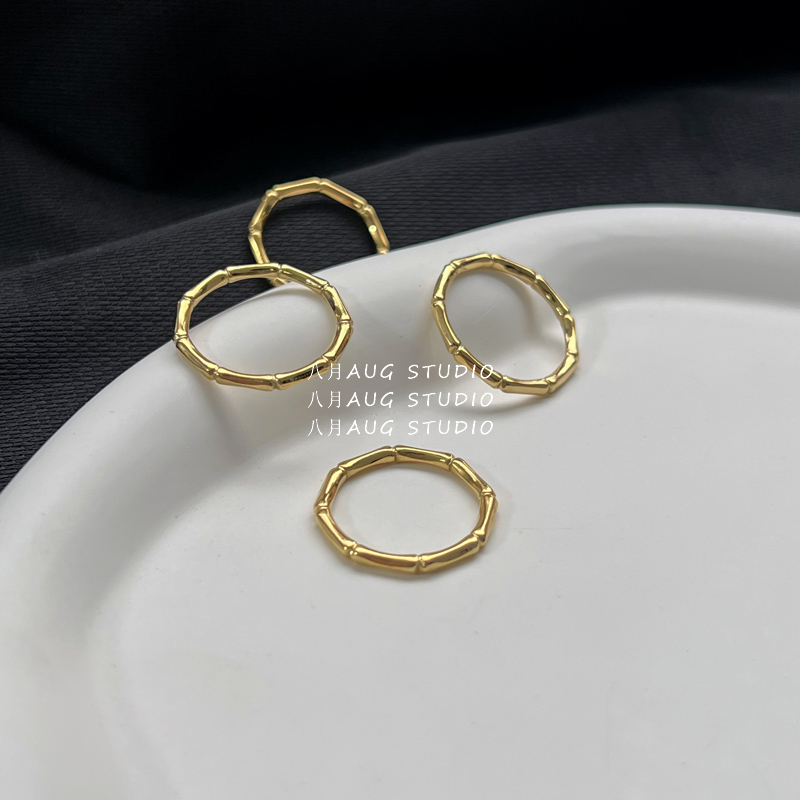 简约气质小众高级感钛钢戒指女