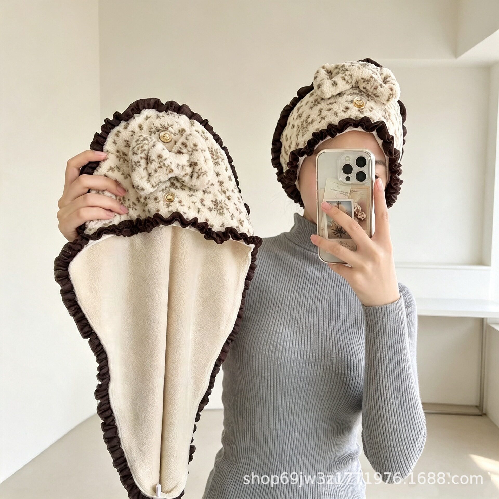 干发帽女速干吸水ins风浴