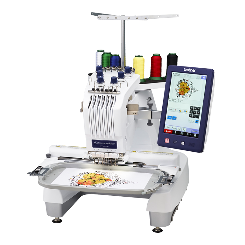 【官方旗舰】兄弟牌商用绣花机pr680w单头6针电脑绣花机刺绣绣字