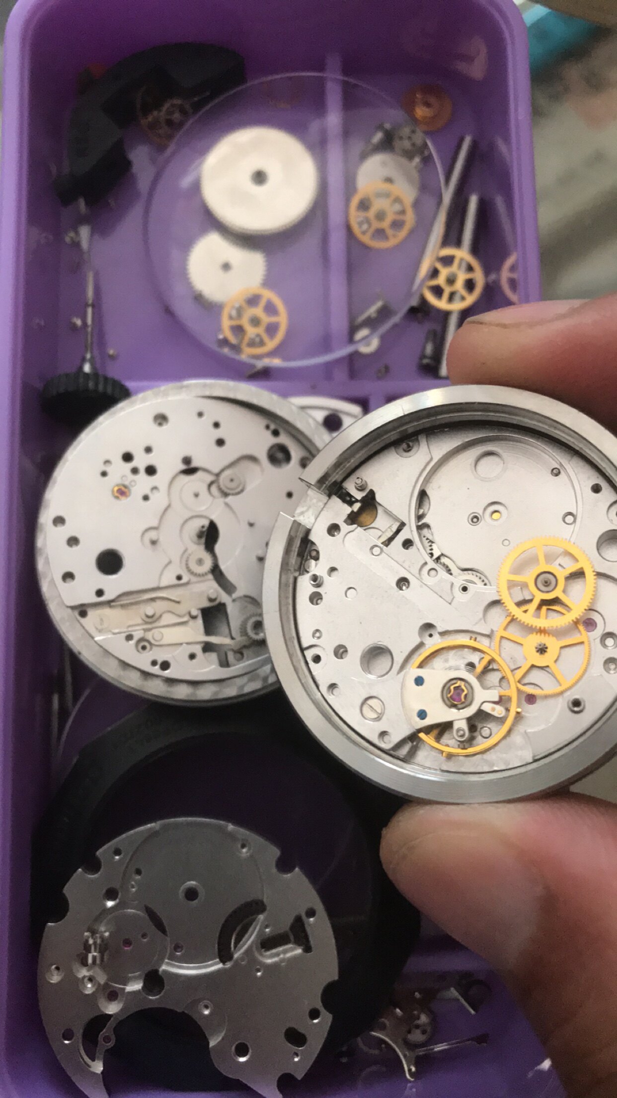 国产vs丹东p9000机芯p9001机芯拆机配件关键vs441陶瓷壳护桥圈口