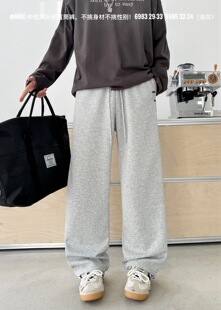 天家末班车6983灰青少年针织卫裤5580男大童针织运动裤初高中学生