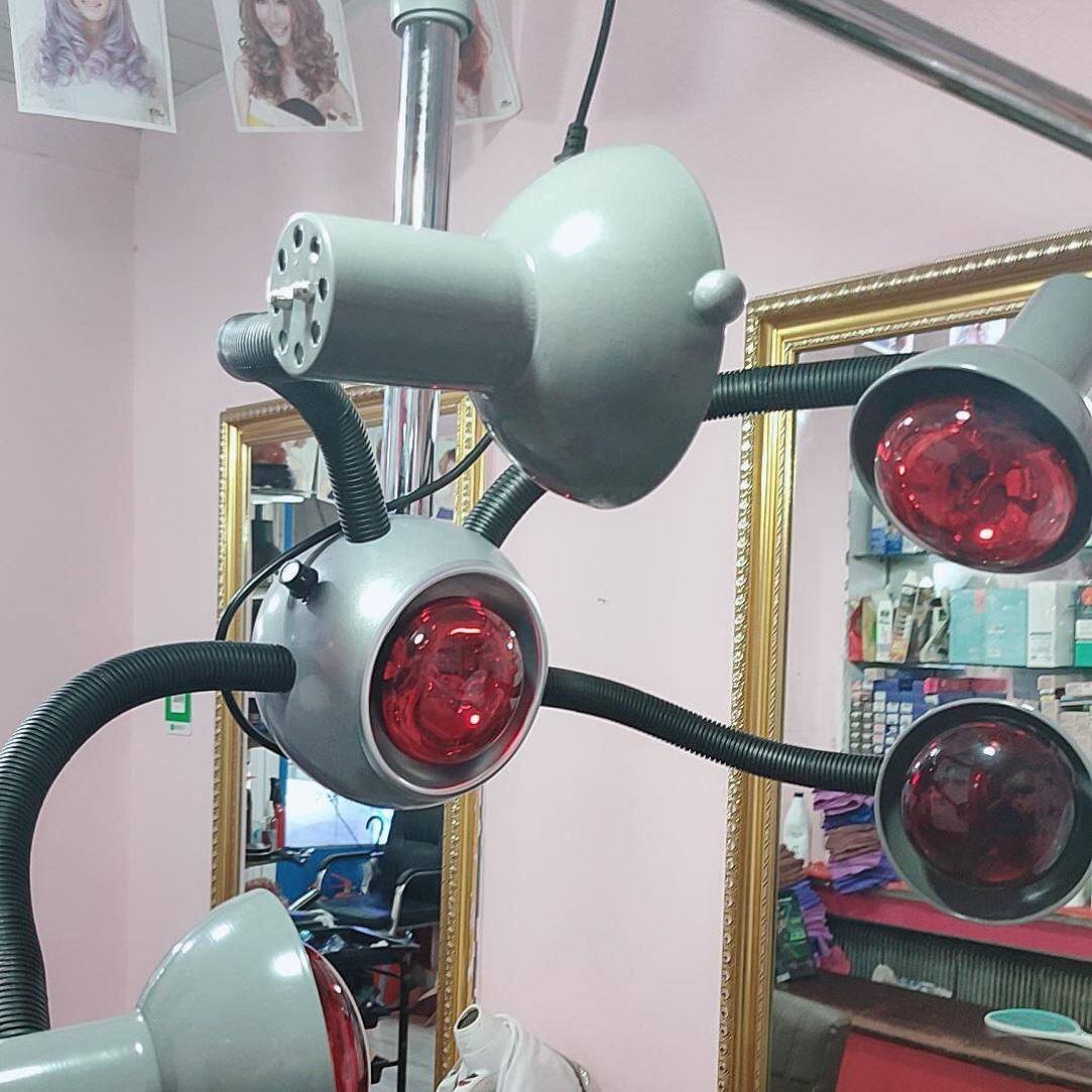 烫加热器立式挂式家灯罩烤灯美容院灯泡器材有线稳固红外线理发店