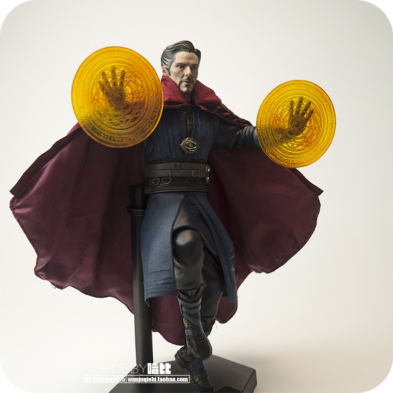 漫威真人版复仇者联盟1:6奇异博士静态手办模型摆件配真人头雕