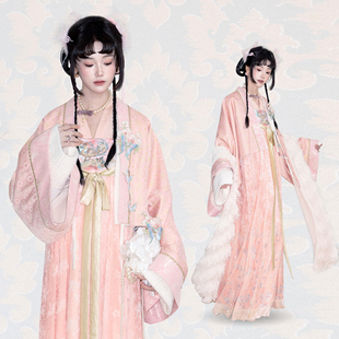 古风唐法门寺披袄 改良12破齐胸连衣裙汉服套装 粼夕squama 凤引