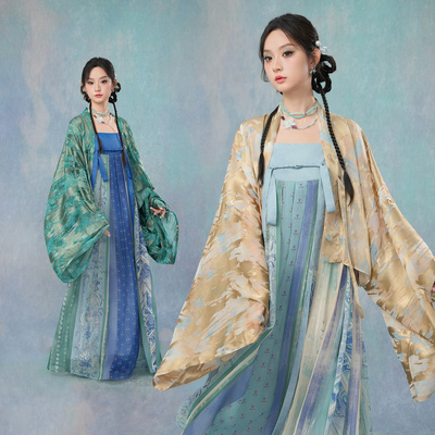 粼夕squama【石颜绮梦】唐法门寺披衫改良吊带裙夏季汉服2025新款