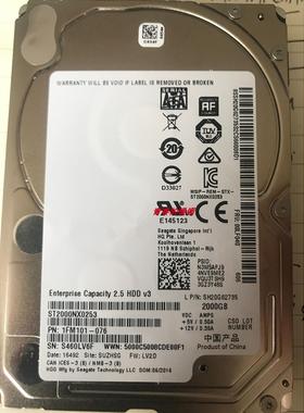 联想SH20G62735 00LF040 ST2000NX0253 2T 2TB SATA 2.5寸 硬盘
