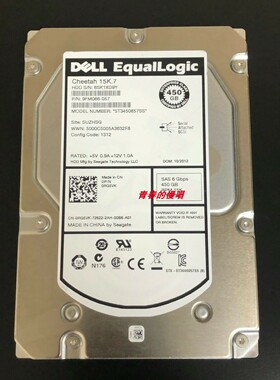 Dell 450G 15K SAS 0RG5VK ST3450857 SPS6000 PS4000 PS6210硬盘