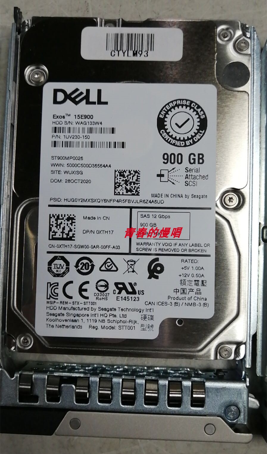 Dell 900G SAS 15K 0XTH17 R440 R540 R640 R740 R750原装硬盘