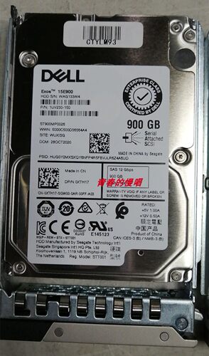 Dell 900G SAS 15K 0XTH17 R440 R540 R640 R740 R750 原装硬盘