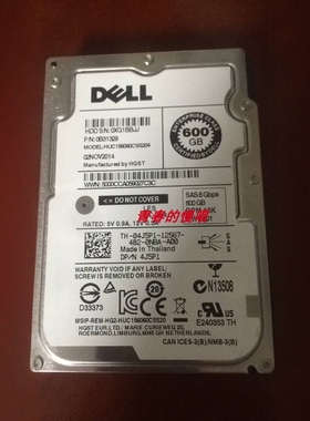 DELL 04J5P1 4J5P1 600G 15K SAS 6Gb 2.5寸 HUC156060CSS204硬盘