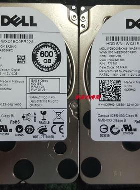 DELL 0C5R62 C5R62 WD6000BKHG-18A29V0 600G 10K SAS 2.5寸 硬盘