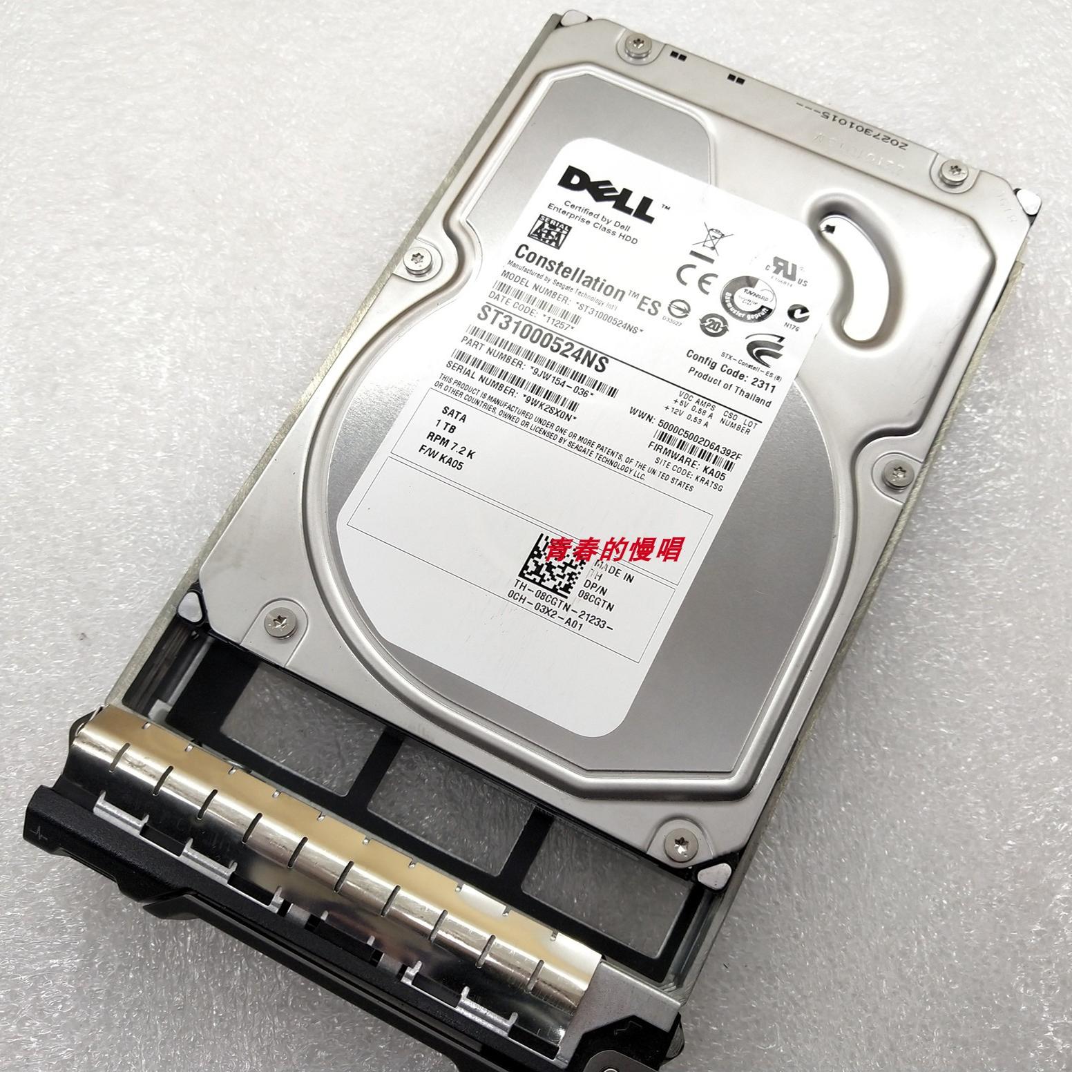 DELL ST31000524NS 08CGTN 9JW154-036 1T SATA 7.2K 服务器硬盘