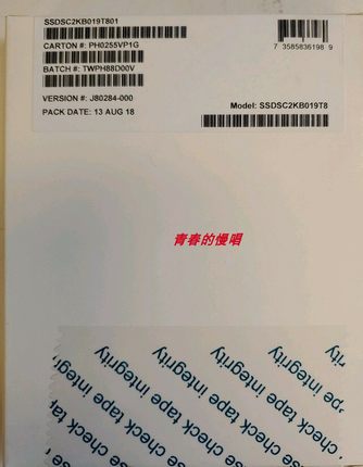 Intel SSD S4500 1.92T SSDSC2KB019T701 SATA 6Gb企业级固态硬盘