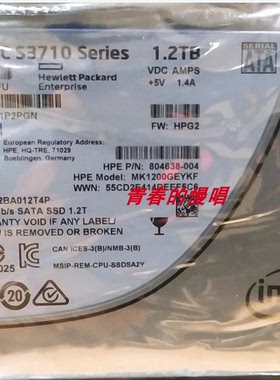 Intel/英特尔 SSD DC S3710 1.2T SSDSC2BA012T4 SATA 固态硬盘