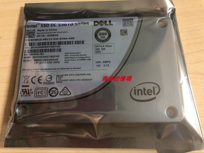 DELL 03481G 3481G S3610 200G SATA 6Gb SSDSC2BX200G4R固态硬盘