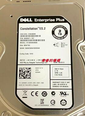 DELL 00KN4X 0KN4X ST32000645SS 9SM267-157 2T SAS 7.2K EQ硬盘