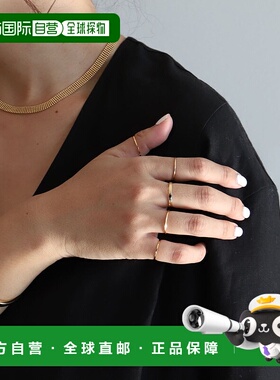 1h可退 日本直邮Demi-Luxe BEAMS 女士金属镶嵌五件套戒指 简约时