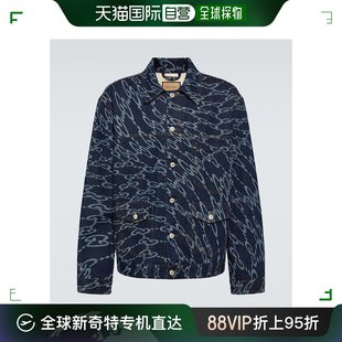 古驰 波浪牛仔布夹克 男士 香港直邮潮奢 Gucci 99新未使用