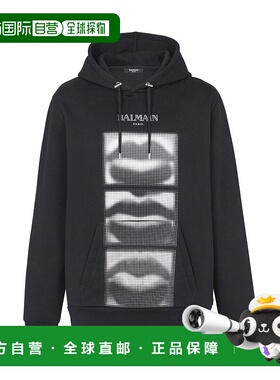 香港直邮BALMAIN 男士针织毛衣  AW2024 DH0JT047GE07EAB黑色卫衣