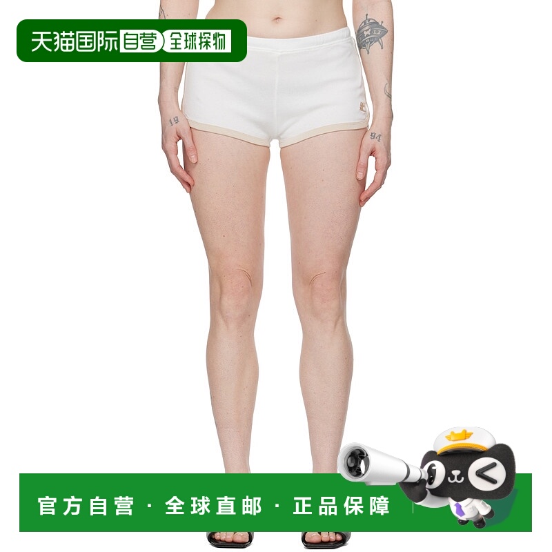 1h可退 香港直邮潮奢 Courreges 女士 白色撞色短裤 124JSH037JS0