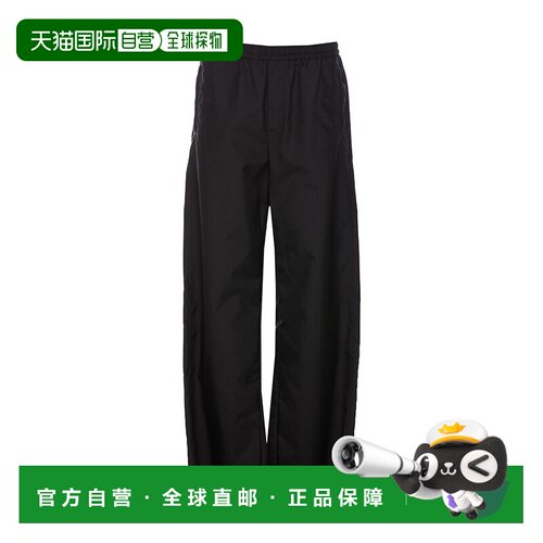 香港直邮VALENTINO 男士休闲裤 RBK208J50NO SS2023 黑色 徽标休