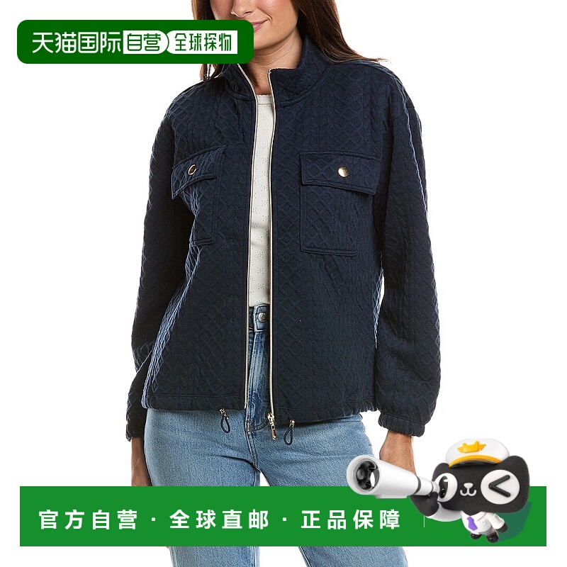 自营Nanette Nanette Lepore Diamond Lattice Cable Quilted Jac