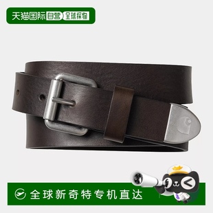 欧洲直邮Carhartt 棕色皮革腰带 Wip 男士