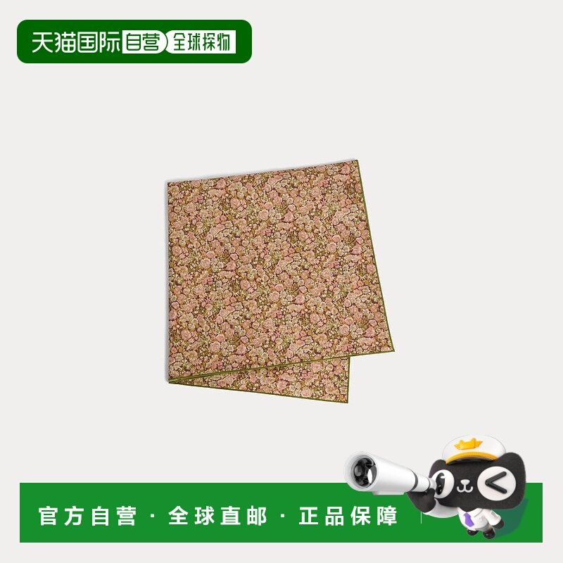 自营欧洲直邮Bonpoint小樱桃 Cayati儿童棕色Liberty布料围巾