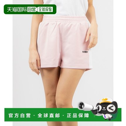 日本直邮NERDY 女士彩色拼接运动短裤 [NE8621EW000840] 婴儿粉色