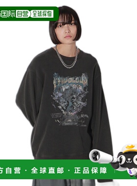 1h可退 日本直邮Anui 男女同款复古摇滚风宽松卫衣 284469时尚潮