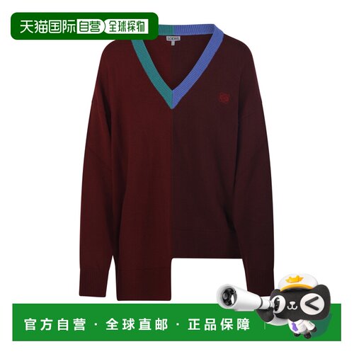 香港直邮LOEWE 女士针织衫 S540Y14KGO6654 SS2026 红色 ASYMMETR