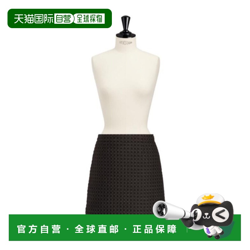 1h可退 香港直邮DIOR 女士半身裙 541J05A2567X9897 SS2025 黑色