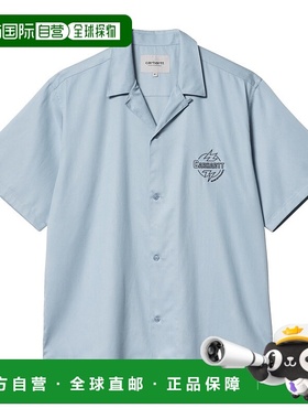 日本直邮Carhartt WIP SS24 S/S Ablaze Shirt 宽松图形刺绣纽扣