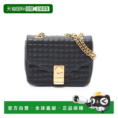 日本直邮中古二奢Celine赛琳女包A级95新chain shoulder链条肩带
