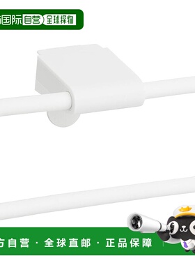 【日本直邮】门装毛巾环 总长18cm（晾干宽度16cm） 承重1kg 白色