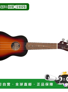 【日本直邮】芬德 Venice Soprano 尤克里里 胡桃木指板 双色渐变