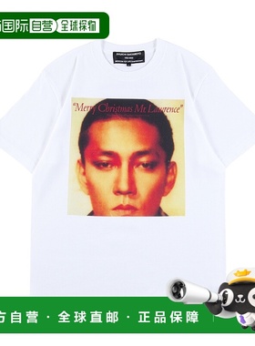 1h可退 日本直邮MLE 男士 白色纯棉坂本龙一圣诞快乐劳伦斯T恤 45