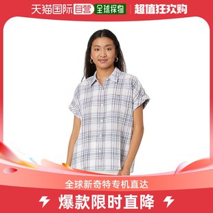 Hilfiger 香港直邮潮奢 Tommy 格子衬衫 爆款 女士短袖