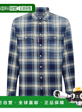 1h可退 香港直邮奢淘 Dsquared2 格纹衬衫 男 S74DM0958D35206