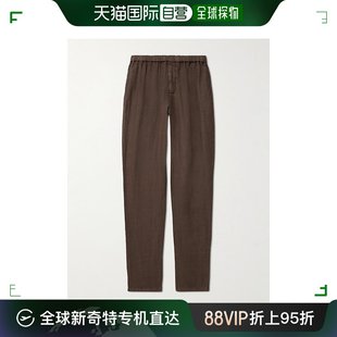 Boglioli 男士 Drawtsring 80908QBLC 香港直邮潮奢 直筒亚麻裤 子