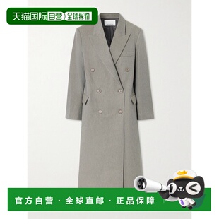 1h可退 香港直邮The Frankie Shop 女士 Jane 双排扣斜纹布大衣 C