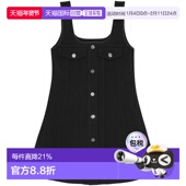 香港直邮GANNI 连衣裙 甘尼 黑色 1h可退 Crepe 女士 Bonded W018