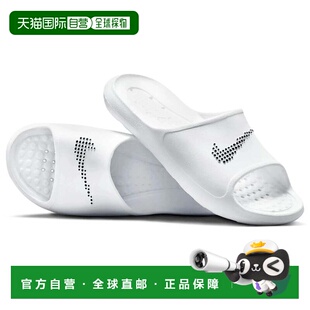 自营Men's Nike Victori One CZ5478-100 Sandals White Black Sh