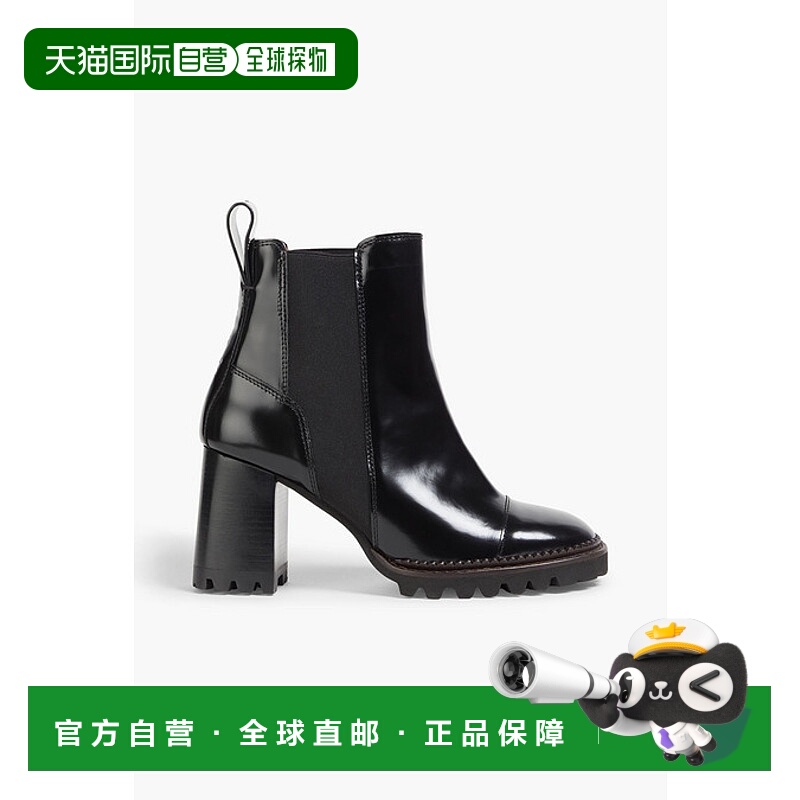 1h可退 香港直邮chloe 女士 Mallory 漆皮切尔西靴 CHS20A081ZC