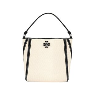 香港直邮TORY BURCH汤丽柏琦女款McGraw徽标Logo磁力按扣帆布包