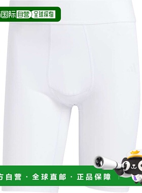 日本直邮阿迪达斯 Techfit 短裤紧身裤 白色